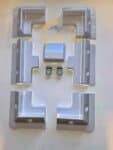 Solar RV Mounting kit White New with Wire box.