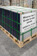 Waaree tier 1 590 watt Bifacial B grade Solar Panels new! 33/pcs