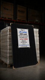 JA 450 Watt all black Bifacial A grade new!